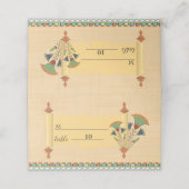 結婚式招待状ファラオン伝統オンパピルス プレイスカード (外部開封)