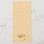 結婚式招待状ファラオン伝統オンパピルス メニュー (裏面)