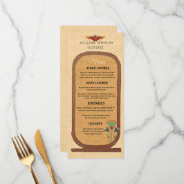 結婚式招待状ファラオン伝統オンパピルス メニュー