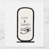 結婚式招待状ファラオン伝統オンパピルス ワインラベル (シングルラベル)