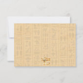 結婚式招待状ファラオン伝統オンパピルス 出欠カード (裏面)