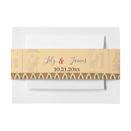 結婚式招待状ファラオン伝統オンパピルス 招待状ベリーバンド