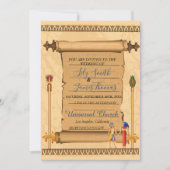 結婚式招待状ファラオン伝統オンパピルス 招待状 (正面)