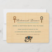 結婚式招待状ファラオン伝統オンパピルス 招待状 (正面)