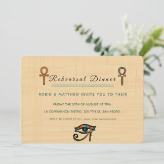 結婚式招待状ファラオン伝統オンパピルス 招待状