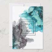 結婚式招待状フォーマル文語化抽象芸術 招待状 (正面)