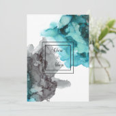 結婚式招待状フォーマル文語化抽象芸術 招待状 (スタンド正面)