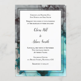 結婚式招待状フォーマル文語化抽象芸術 招待状