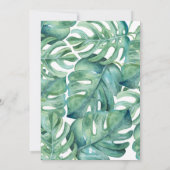 結婚式招待状フォーマル熱帯植物学 招待状 (裏面)