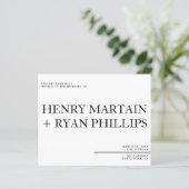 結婚式招待状フライヤー (スタンド正面)