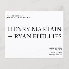 結婚式招待状フライヤー