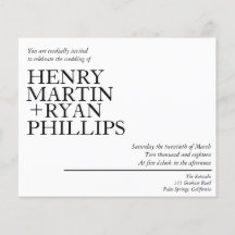 結婚式招待状フライヤー