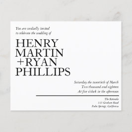 結婚式招待状フライヤー チラシ