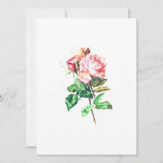 結婚式招待状フラットカードアート&デザインスタイル (正面)