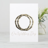 結婚式招待状フラットカードアート&デザインスタイル (スタンド正面)