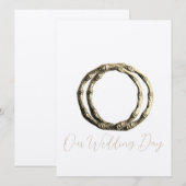 結婚式招待状フラットカードアート&デザインスタイル (正面/裏面)