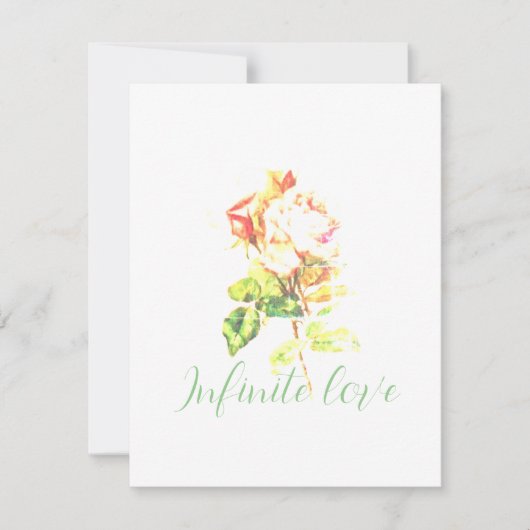 結婚式招待状フラットカードアート&デザインスタイル (正面)