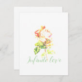 結婚式招待状フラットカードアート&デザインスタイル (正面/裏面)