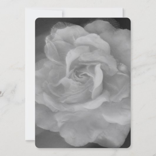 結婚式招待状フラットカードビューティフルバラスタイル (正面)