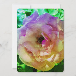 結婚式招待状フラットカードビューティフルバラスタイル