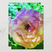 結婚式招待状フラットカードビューティフルバラスタイル (正面/裏面)