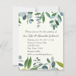 結婚式招待状フラットカード