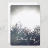 結婚式招待状フラットカー賛美ドAディデザイン (正面/裏面)