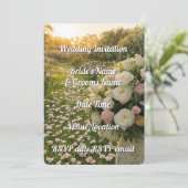 結婚式招待状フローラの編エレガント集可 招待状 (スタンド正面)