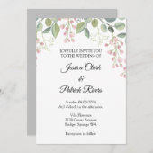 結婚式招待状フローラパステル 招待状 (正面/裏面)