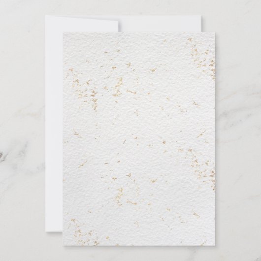 結婚式招待状フローラミニマリストグリーン 招待状 (裏面)