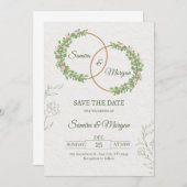 結婚式招待状フローラ 招待状 (正面/裏面)