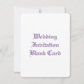 結婚式招待状フ空白のラットサンキューカード サンキューカード (正面)