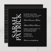 結婚式招待状ブコンテンポラリーラック 招待状 (正面/裏面)