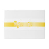 結婚式招待状ベリーバンドイエローバタフライ 招待状ベリーバンド (裏面例)