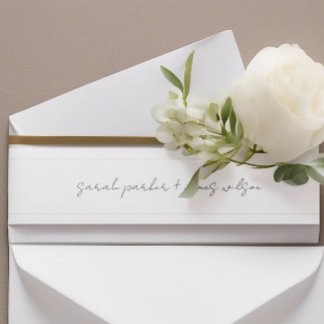 結婚式招待状ベリーバンドモダンミニマル 招待状ベリーバンド