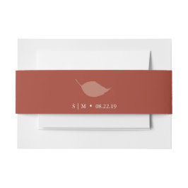 結婚式招待状ベリーバンドモノグラムオレンジ 招待状ベリーバンド