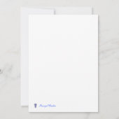 結婚式招待状ホワイトエンボスアイビーオンサテン 招待状 (裏面)