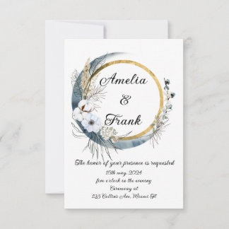 結婚式招待状ボーフローラ枠 招待状