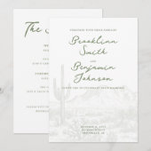 結婚式招待状マウンテンデザートシーン 招待状 (正面/裏面)