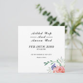 結婚式招待状モダンカード 招待状 (スタンド正面)