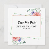 結婚式招待状モダンカード 招待状 (裏面)