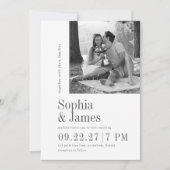 結婚式招待状モダンフォトカスタム 招待状 (正面)