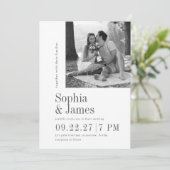 結婚式招待状モダンフォトカスタム 招待状 (スタンド正面)