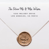 結婚式招待状モダン差出人住所 セルフインキングスタンプ