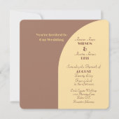 結婚式招待状モチャムースアーチフラットカード (正面)