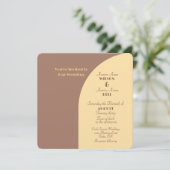 結婚式招待状モチャムースアーチフラットカード (スタンド正面)