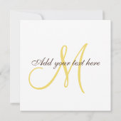 結婚式招待状モノグラムキリンパターン 招待状 (裏面)