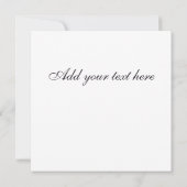 結婚式招待状モノグラムネービーブルーダマスク 招待状 (裏面)