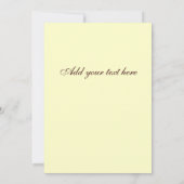 結婚式招待状モノグラムブラウンアイボリーダマスク 招待状 (裏面)