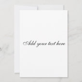 結婚式招待状モノグラムヴィンテージレッドフローラ 招待状 (裏面)